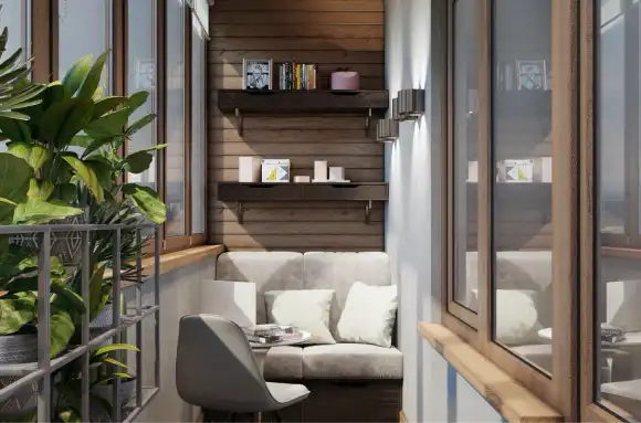 При отделке балконов и лоджий  сушилка в подарок 