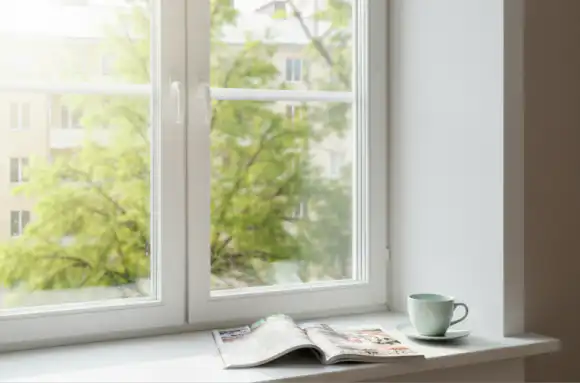 Белые откосы из&nbsp;пластика  со&nbsp;скидкой&nbsp;30%