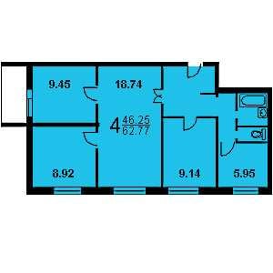 Дом II-49 планировка четырехкомнатной квартиры