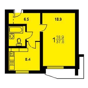 Дом П-44 планировка однокомнатной квартиры
