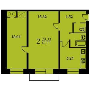 Хрущевка планировка двухкомнатной квартиры 3