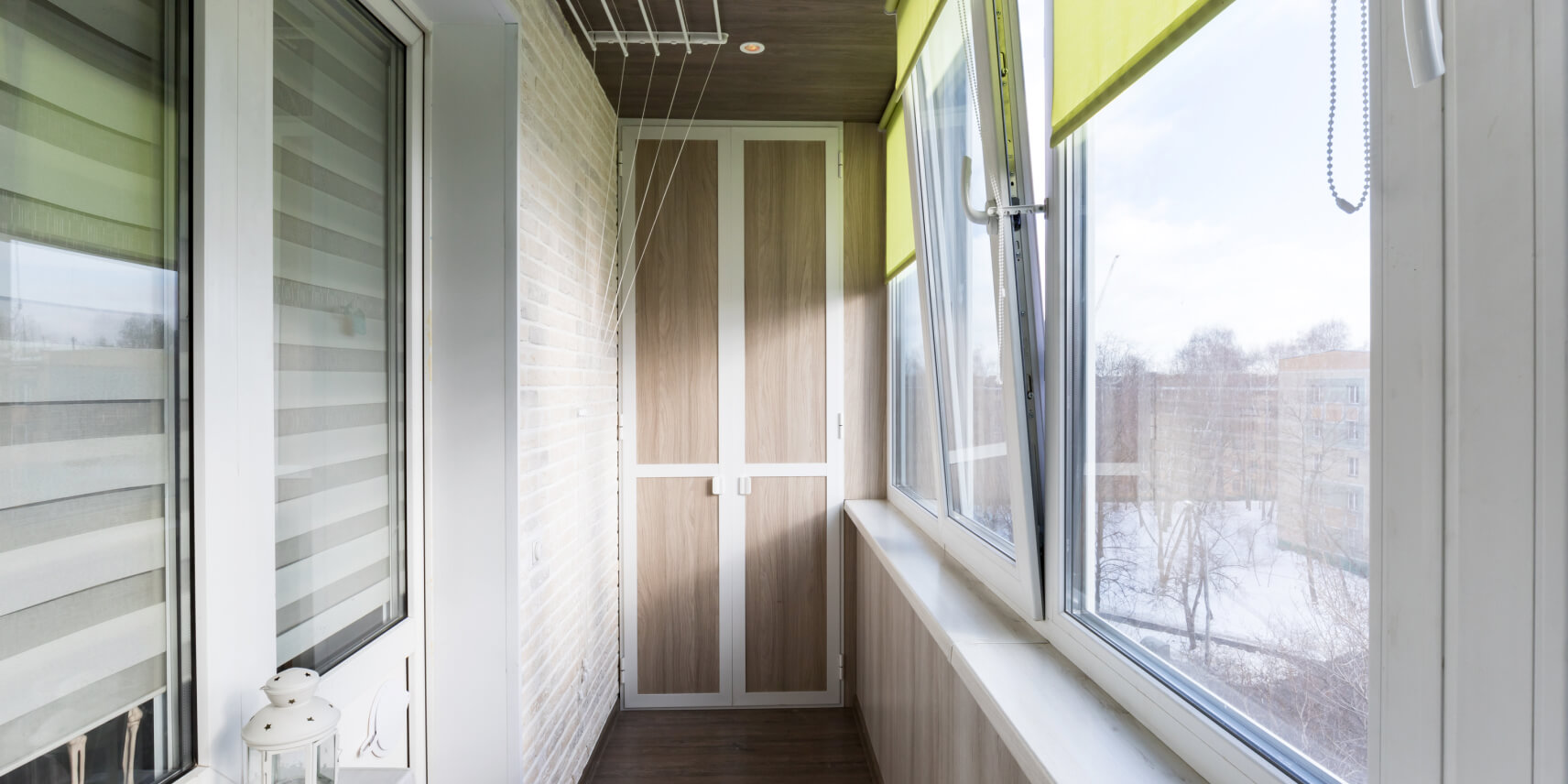 Отделка балконов окнами ПВХ — Фабрика Окон